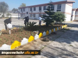 آماده سازی فضای سبز مرکز در آستانه فرا رسیدن بهار 3