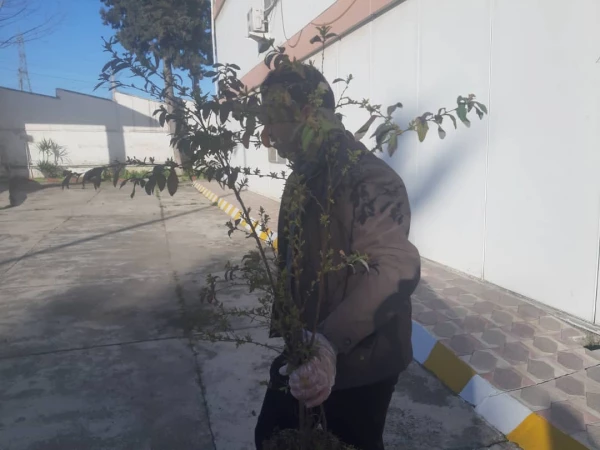 آماده سازی فضای سبز مرکز در آستانه فرا رسیدن بهار 4