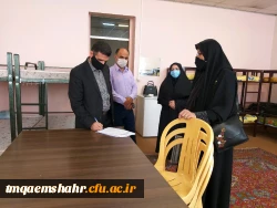 حضور مسئول نظارت و ارزیابی استان در مرکز حضرت فاطمه(س) قائمشهر 2