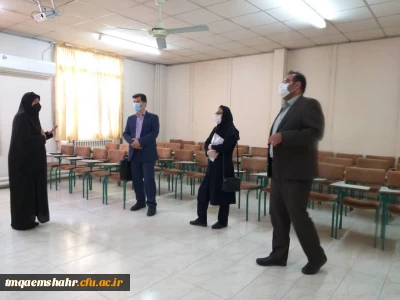 بازدید مسئولین اداره فنی حرفه ای شهرستان قائمشهر  به همراه عضو محترم شورای شهر شهرستان از مرکز حضرت فاطمه(س) قائمشهر